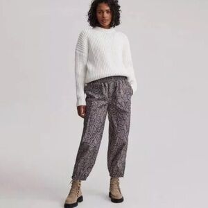 Varley Silver Python Snake Hamilton Pant Size Small